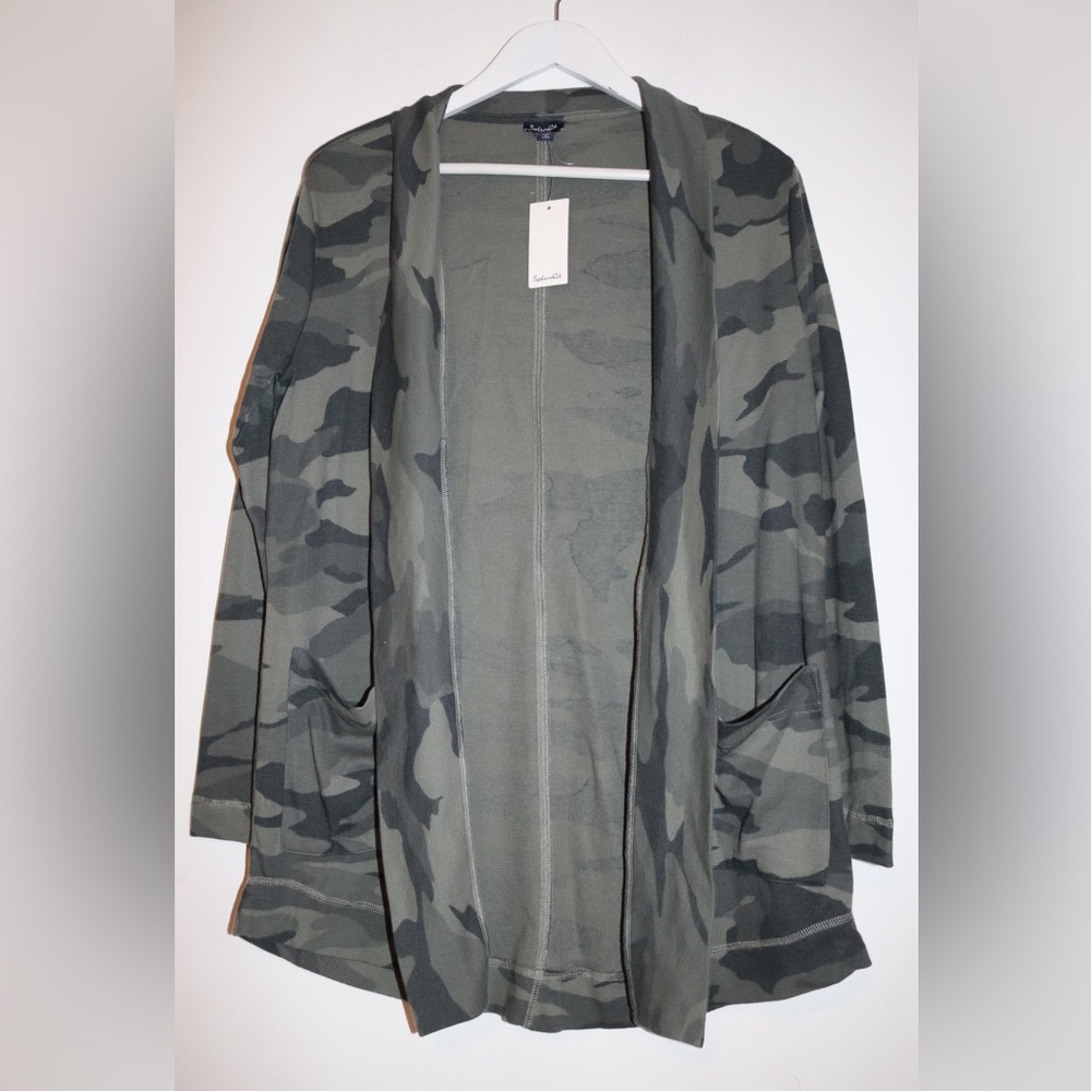 Splendid | Long Camo Cardigan